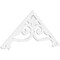Ekena Millwork Pitch Finley Architectural Grade PVC Gable Pediment, 60"W x 25"H x 1"P (10/12) GPP060X025X100FIN - alternate 1